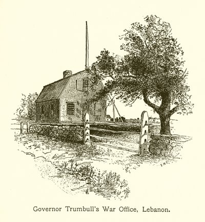 Guvernér Trumbulls War Office, Libanon, Connecticut od American School