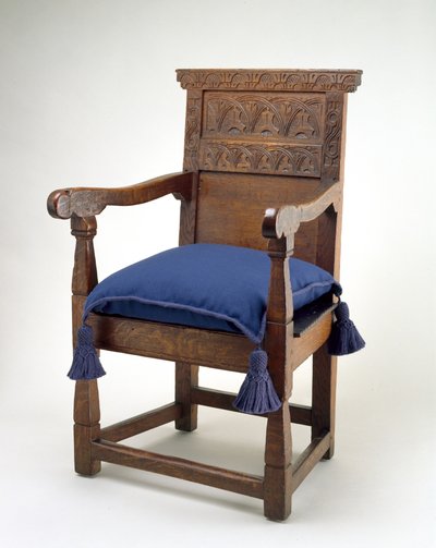 Great Chair, Essex County, Massachusetts, 1640-85 (bílý dub) od American School