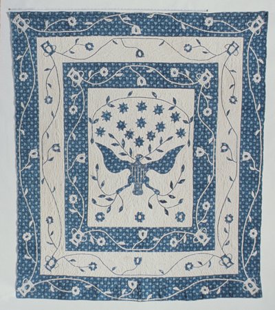 Great Seal of United States Quilt od Susan Strong, Maryland nebo Ohio, c.1830 od American School
