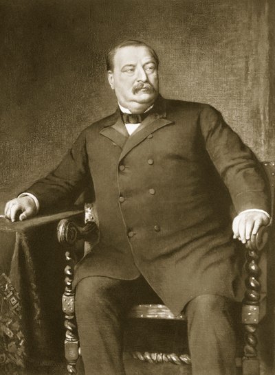Grover Cleveland, 22. a 24. prezident Spojených států amerických, pub. 1901 (hlubotisk) od American School