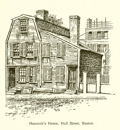 Hancocks Home, Hull Street, Boston od American School