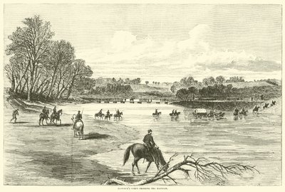 Hancockův sbor překračující Rapidan, květen 1864 od American School