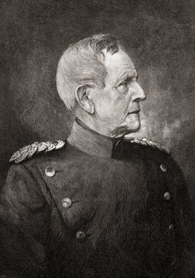 Helmuth Karl Bernhard Graf von Moltke starší, z "The Century Illustrated Monthly Magazine", vydáno 1884 (rytina) od American School