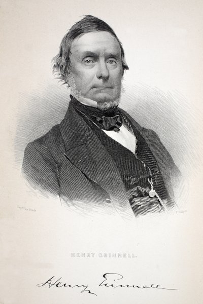 Henry Grinnell, ilustrace od Henryho Grinella (1799-1874); Druhá Grinnellova expedice při hledání sira Johna Franklina..., 1856 od American School