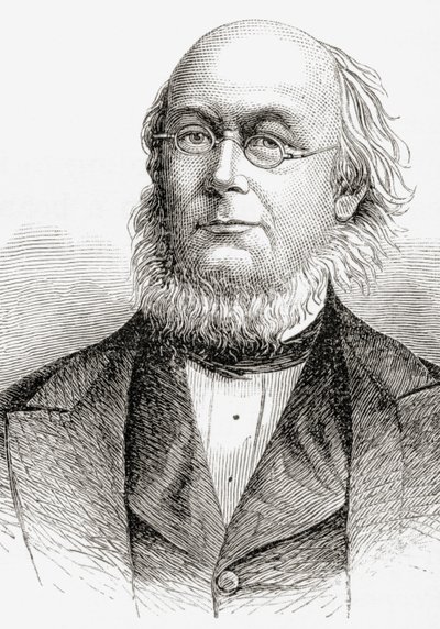 Horace Greeley, z „Stručné historie Spojených států“, vydaného A. S. Barnes und Co. v roce 1885 od American School