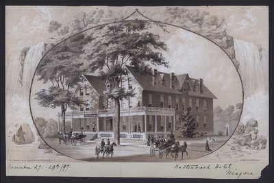 Hotel Kaltenbach, Niagara, New York, USA, kolem roku 1897 (litografie) od American School