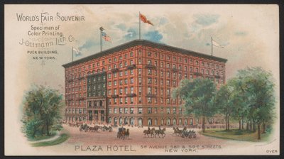 Hotel Trade Card (barevné rytí) od American School