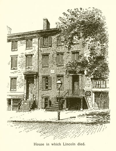 Dům, ve kterém Lincoln zemřel, Abraham Lincoln od American School