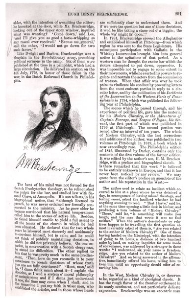 Hugh Henry Brackenridge (1748-1816) z „Cyklopedie americké literatury“ od Everta Augustuse Duyckincka (1816-78) 1855 od American School