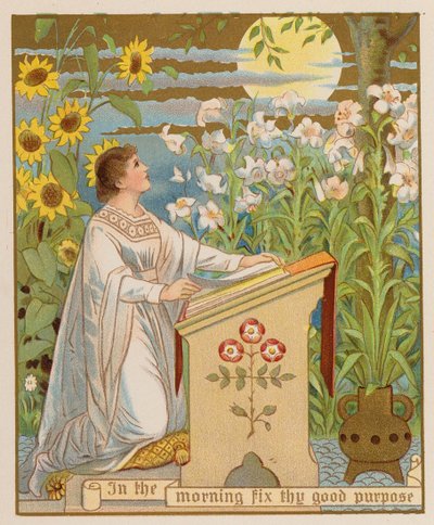 Ráno upevni svůj dobrý záměr (chromolitho) od American School