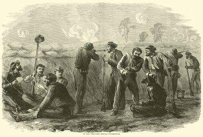 V zákopech před Petrohradem, srpen 1864 od American School