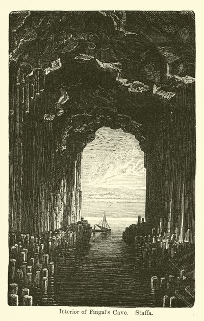 Interiér jeskyně Fingals, Staffa od American School