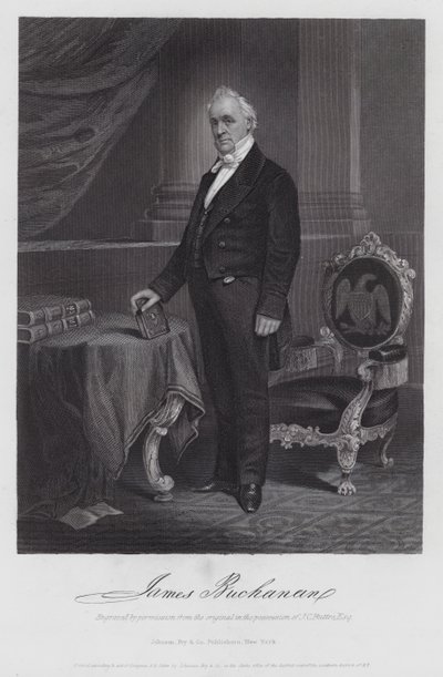 James Buchanan (rytina) od American School