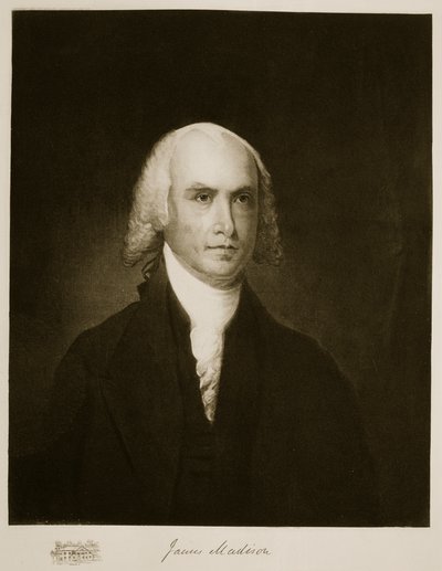 James Madison, 4. prezident Spojených států amerických, hospoda. 1901 (hlubotisk) od American School