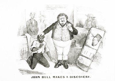 John Bull dělá objev (litho) od American School