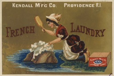 Lady Beating The Washing od American School