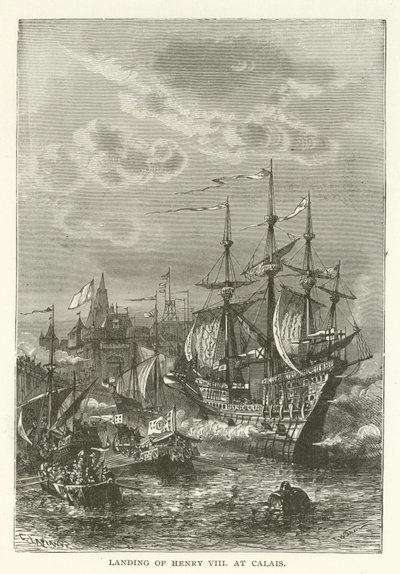 Vylodění Jindřicha VIII v Calais od American School