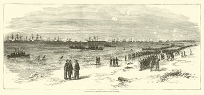 Vylodění vojsk nad Fort Fisher, leden 1865 od American School