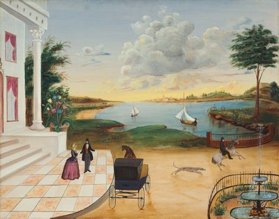 Odcházení z panského domu, c.1850-55 od American School