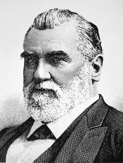 Leland Stanford (litho) od American School