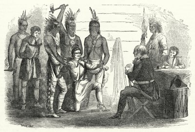 Poručík Boyd před plukovníkem Butlerem, incident divoké shovívavosti a civilizované pomstychtivosti (rytina) od American School