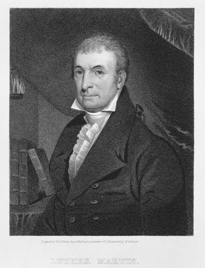 Luther Martin, rytý William A. Wilmer (cca 1820-55) od American School