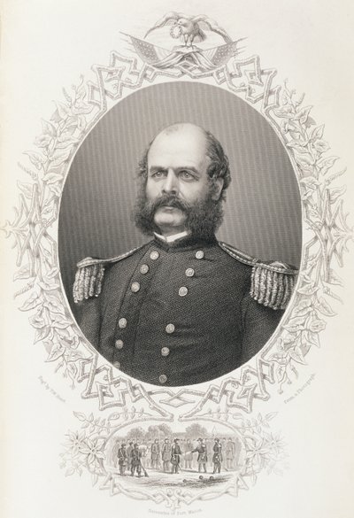 Generálmajor Ambrose Everett Burnside, z 