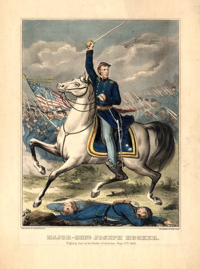 Generálmajor Joseph Hooker od American School