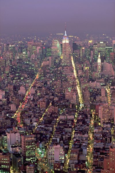 Manhattan v noci od American School