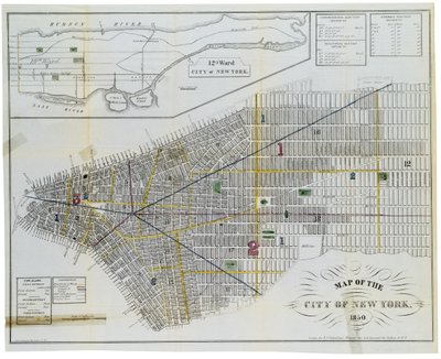 Mapa města New York od American School
