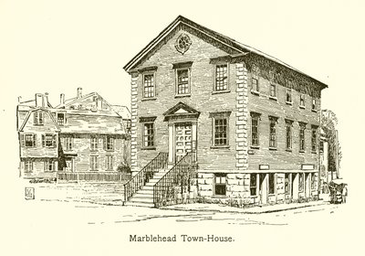 Městský dům v Marbleheadu (rytina) od American School