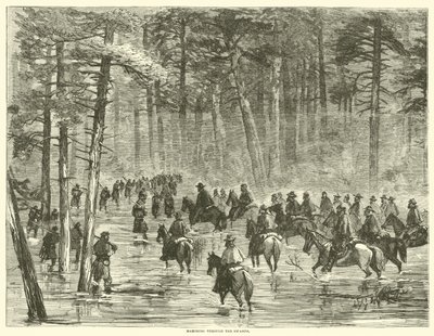 Pochod bažinami, leden 1865 od American School