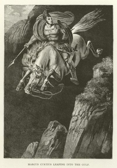 Marcus Curtius skočí do Perského zálivu od American School