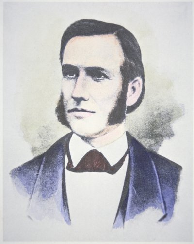 Marcus Whitman (1802-47) (barevné lito) (viz také 268169) od American School