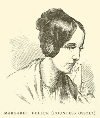 Margaret Fullerová, hraběnka Ossoliová, americká novinářka a bojovnice za práva žen (rytina) od American School