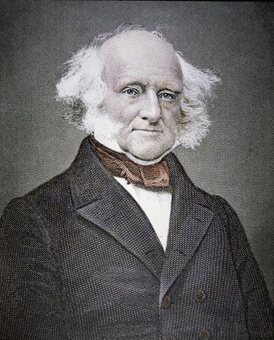Martin van Buren (1782-1862) (barevná rytina) od American School