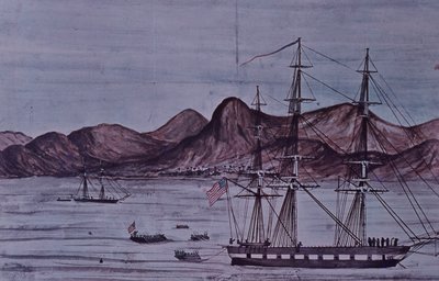 Mexicko-americká válka (1846-48), výsadkové síly amerického námořnictva u Loreta od American School