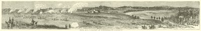 Mine Run, centrum pozice Konfederace, listopad 1863 od American School