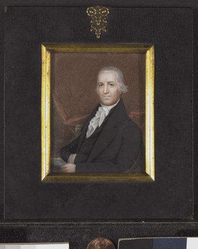 Miniaturní portrét Samuela Osgooda, kolem roku 1789 (bez slonoviny) od American School