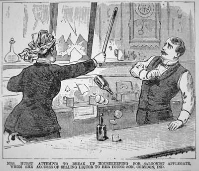 Paní Hurstová rozbila saloon, z „Policejního věstníku“ od American School