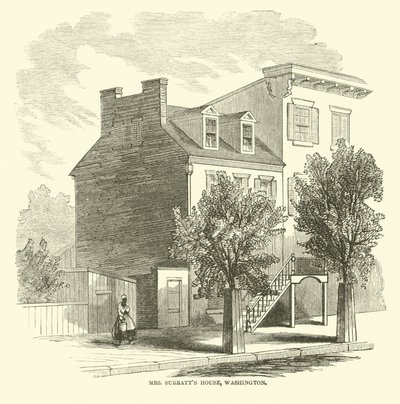 Paní Surratts House, Washington, duben 1865 od American School