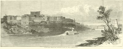 Nashville z protějšího břehu Cumberland, prosinec 1864 od American School