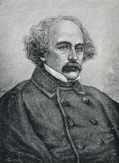 Nathaniel Hawthorne (1804-1864) americký spisovatel od American School