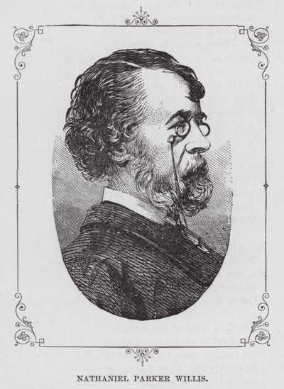 Nathaniel Parker Willis (rytina) od American School