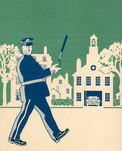 Policista ze sousedství ve svém rajónu od American School