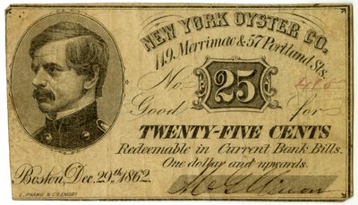 New York Oyster Co., 119 Merrimac & 57 Portland St., 1862 od American School