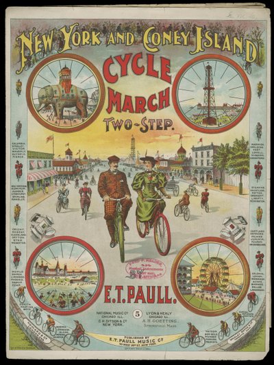 Cyklistický pochod New York a Coney Island od American School