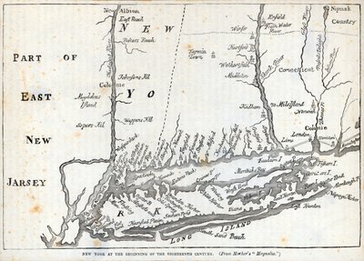 New York na začátku osmnáctého století (litho) od American School