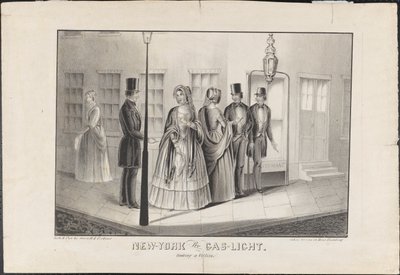 New York by Gas Light, Hooking a Victim, c.1850 od American School