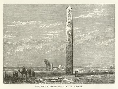 Obelisk Usurtasen I v Heliopolis od American School